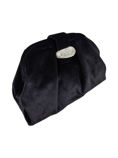 clutch donna in velluto nero Twenty Fourhaitch | ALUDRANERO